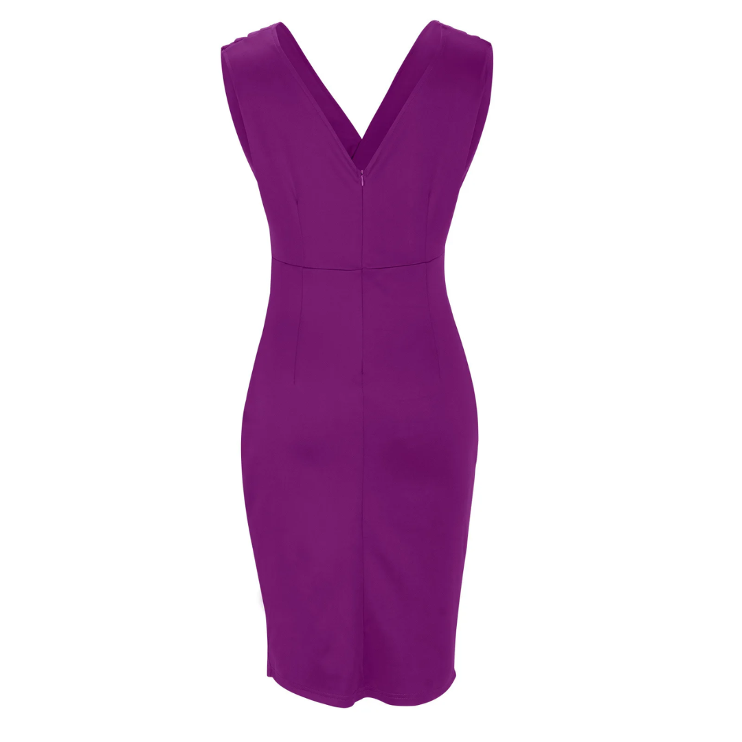 Flattering formal party dress, ideal for evening events & celebrations.
