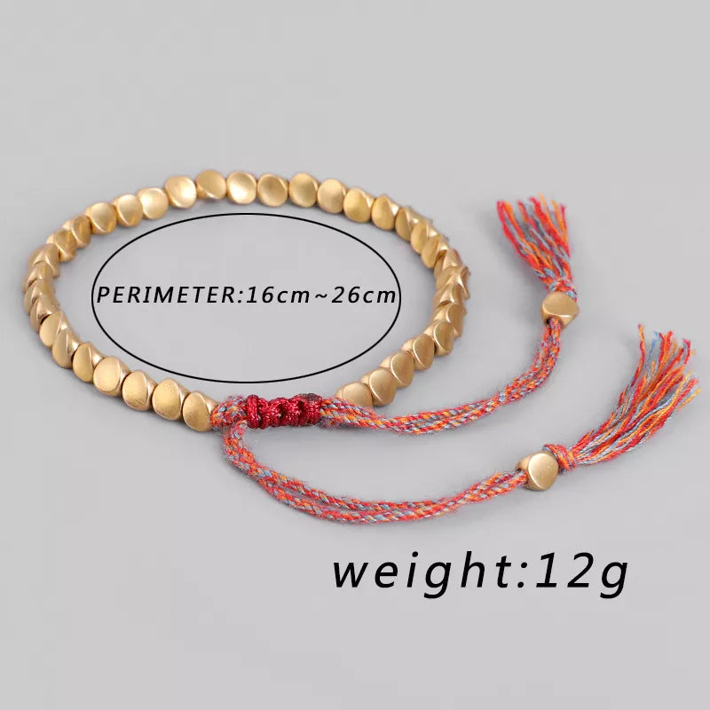 Beautiful copper bead bracelet for women. Elegant, lucky charm, perfect for any occasion.