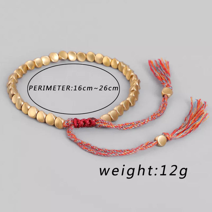 Beautiful copper bead bracelet for women. Elegant, lucky charm, perfect for any occasion.