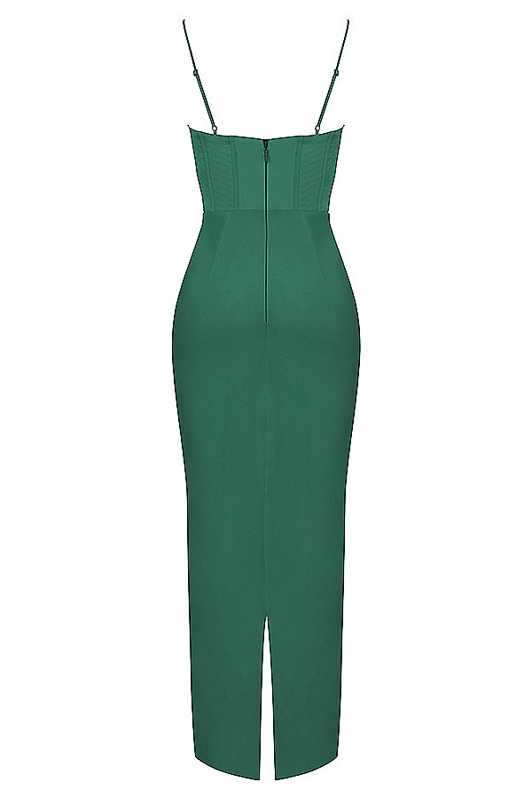 Women's formal evening gown, a beautiful sleeveless corset maxi.