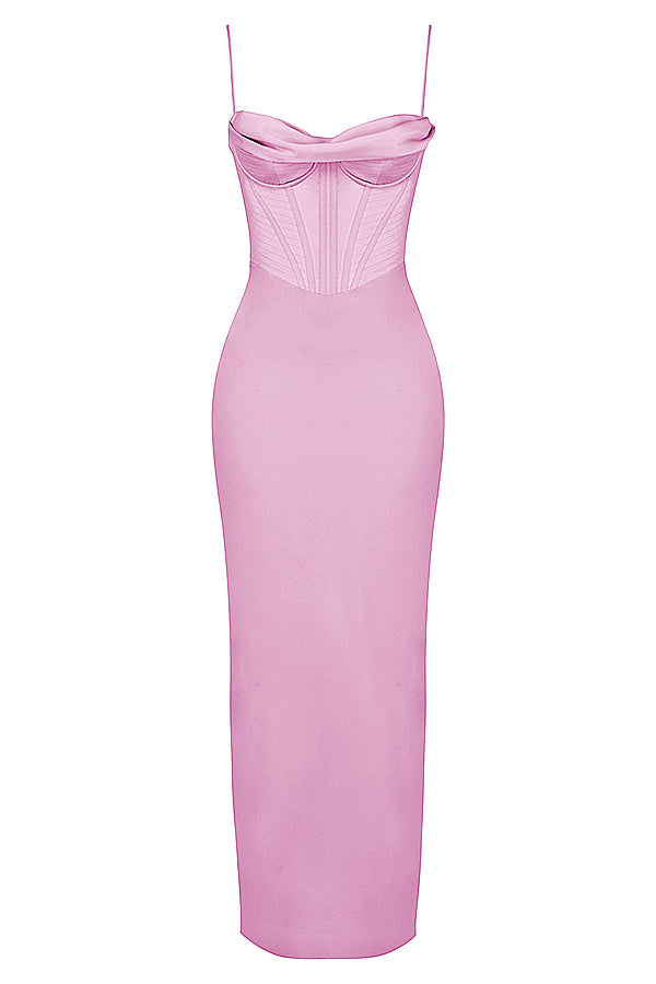 Formal evening gown, stunning women's sleeveless corset maxi.