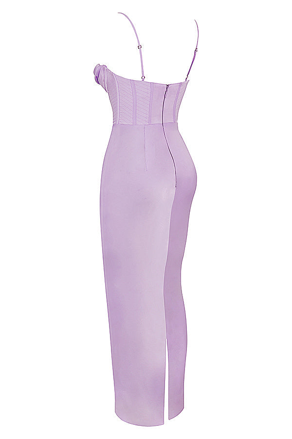 Long elegant corset maxi dress for special occasion parties.