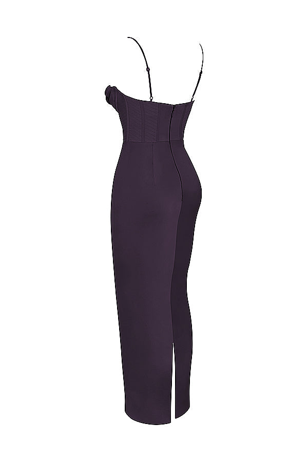 Feminine special occasion dress, sophisticated corset maxi.