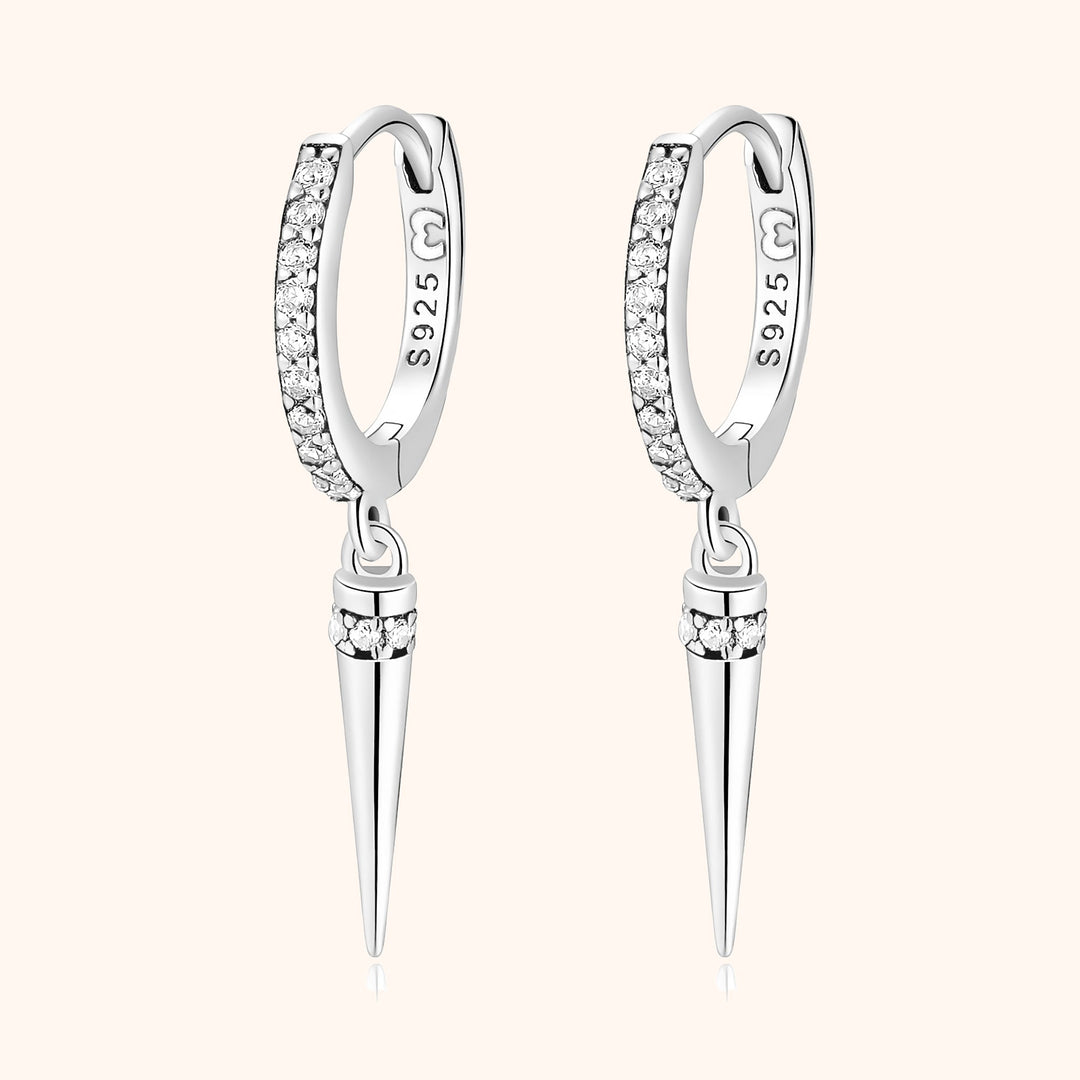Women's elegant zirconia drop earrings. A perfect gift, showcasing sparkling dangle jewelry.