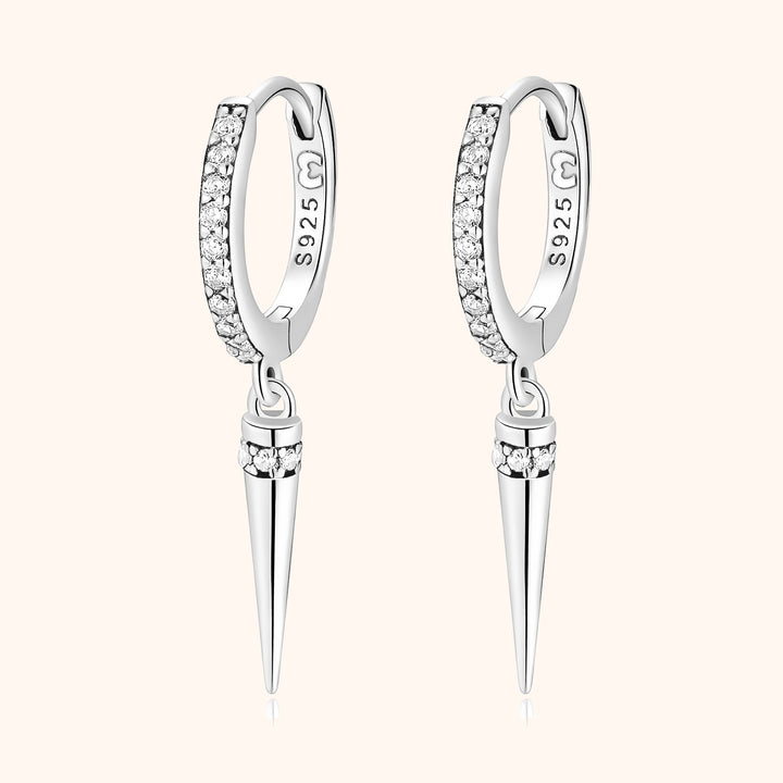 Women's elegant zirconia drop earrings. A perfect gift, showcasing sparkling dangle jewelry.