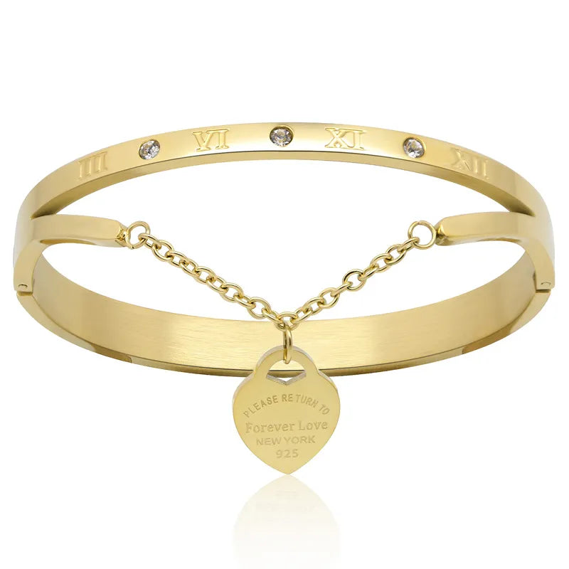 Elegant women's Eternal Love Bangle Bracelet, perfect jewellery gift for her.