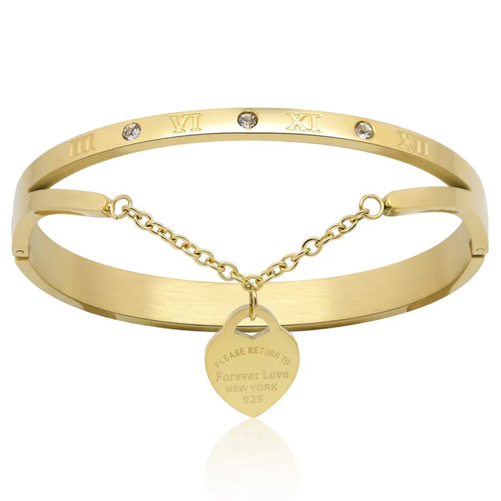 Elegant women's Eternal Love Bangle Bracelet, perfect jewellery gift for her.