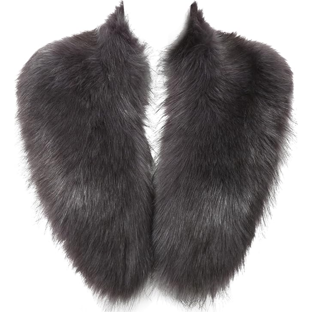 Luxury Daisy faux fur neck warmer, an essential animal-friendly accessory for women's winter style