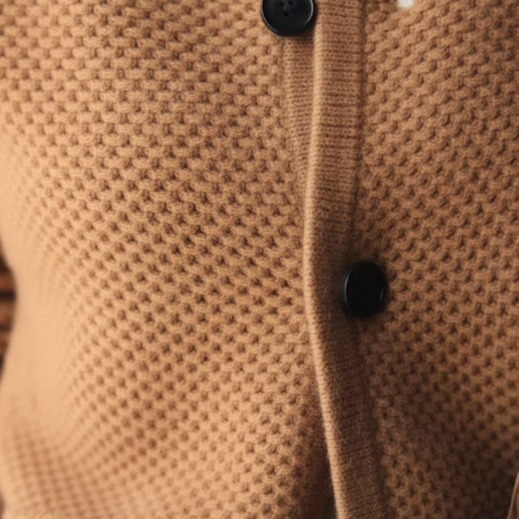 Sophisticated women's fitted knit cardigan, crafted from premium cashmere for comfort & versatile fashion