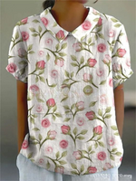Light pink with floral print