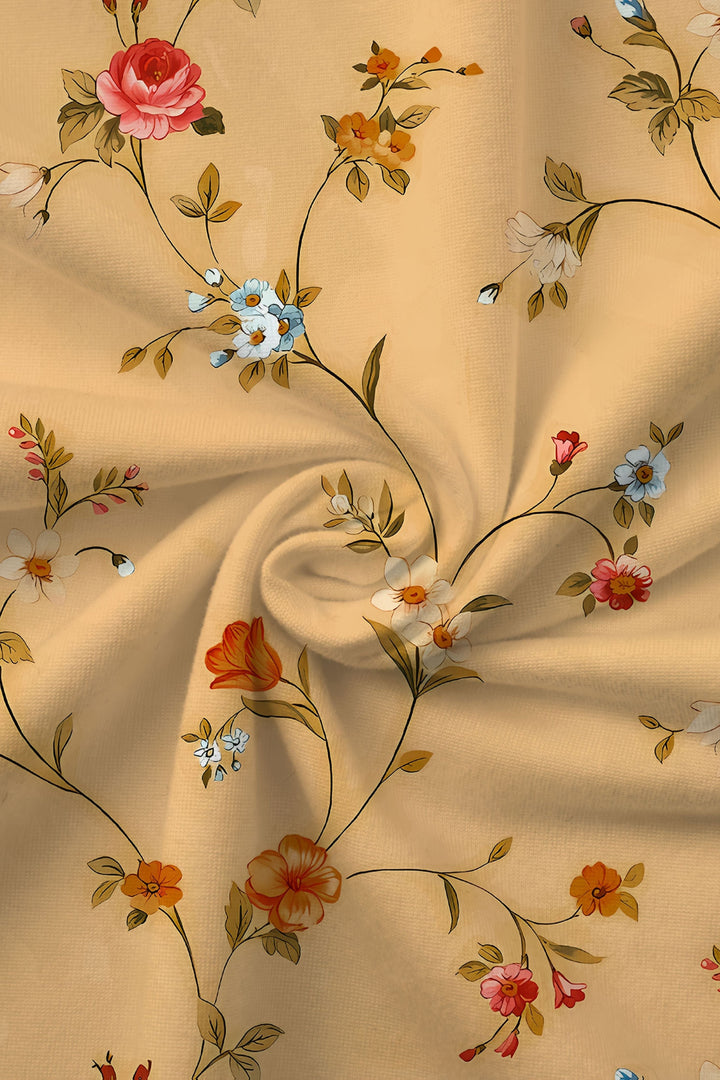 Beautiful women's floral midi wrap dress with vibrant print. A versatile elegant dress for parties, work, or casual wear.