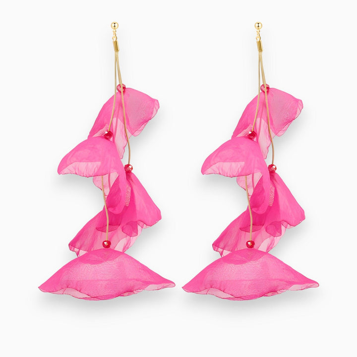 Stylish women's tulip drop earrings, silver jewelry and a lightweight, elegant accessory for her.