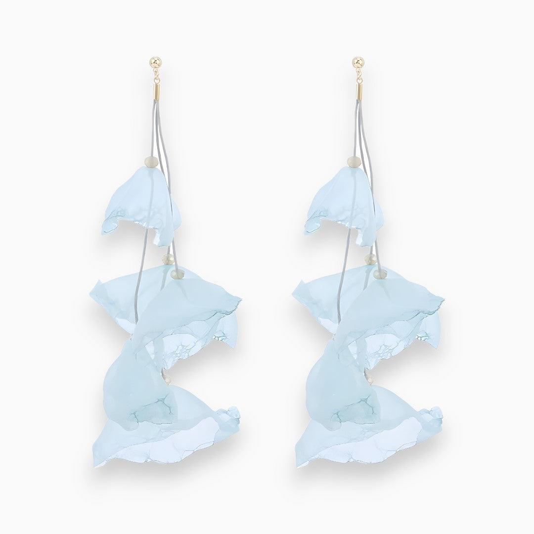 Women's Florina Tulip Drop Earrings, beautiful silver jewelry, lightweight & fashionable for everyday wear.