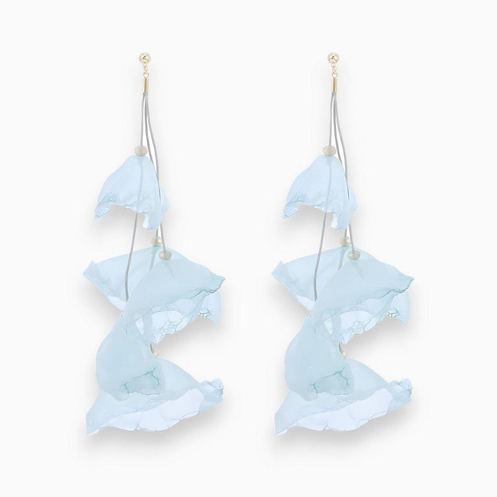 Women's Florina Tulip Drop Earrings, beautiful silver jewelry, lightweight & fashionable for everyday wear.