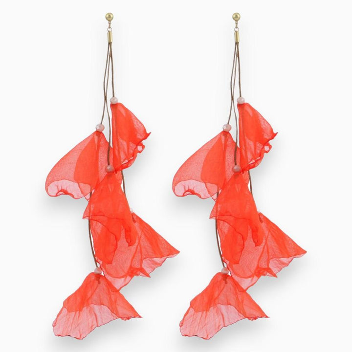 Lightweight Florina women's tulip drop earrings, stunning silver jewelry and an elegant accessory.