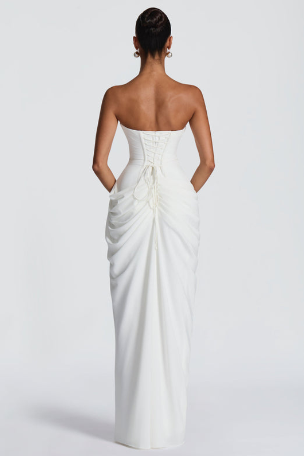 Stylish women's celebration dress, a beautiful long maxi.