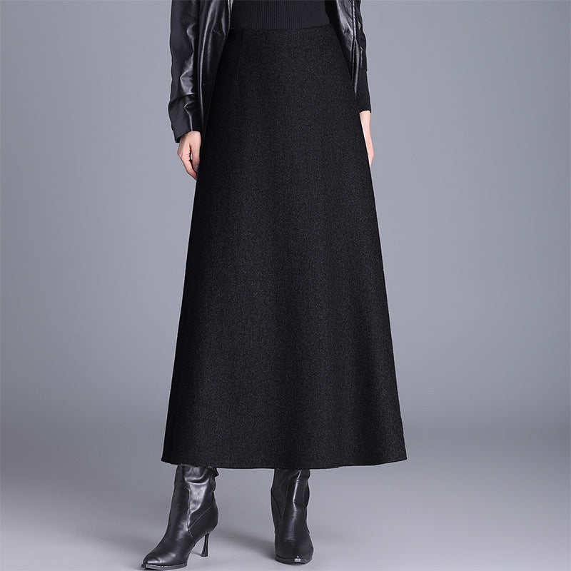 Chic & comfortable women's long maxi skirt; an elegant, flowy piece for versatile office and weekend fashion.