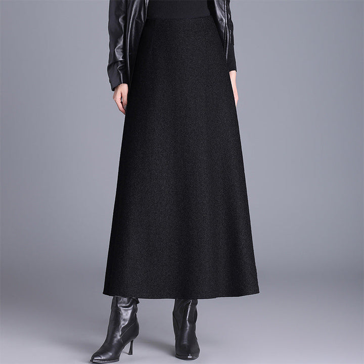 Chic & comfortable women's long maxi skirt; an elegant, flowy piece for versatile office and weekend fashion.