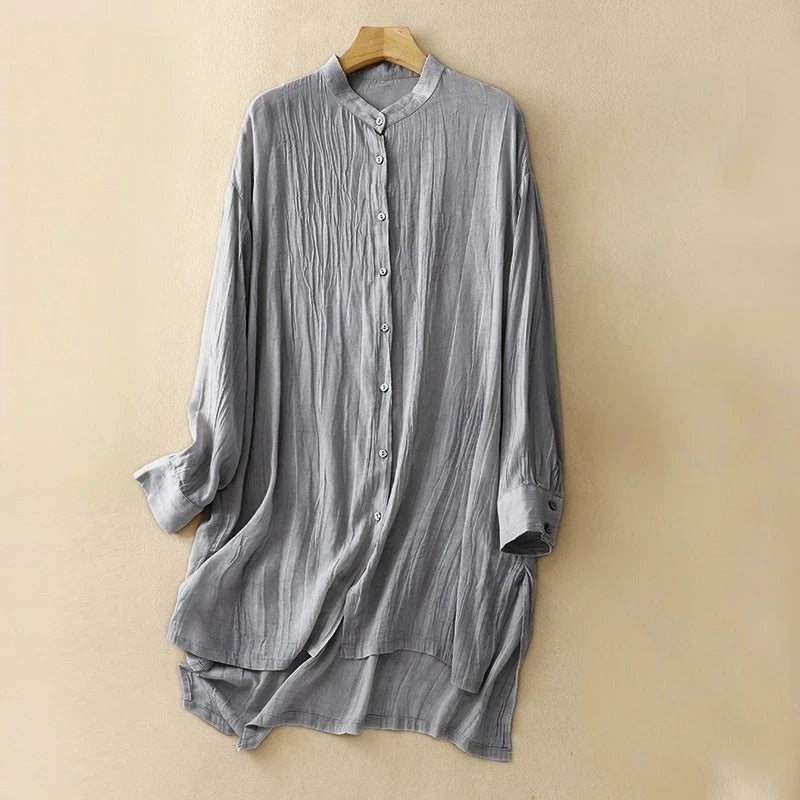 Comfortable women's flowy midi dress, ideal for a casual summer day. Effortless style & versatile for comfortable day wear.