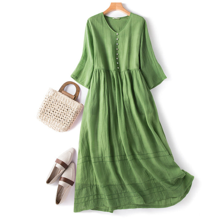 Elegant women's flowy sleeveless maxi dress, perfect for summer vacations or spring events. Comfortable casual outfit.