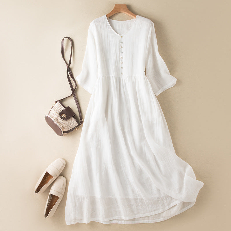 Beautiful women's sleeveless maxi dress, a versatile elegant flowy outfit for spring, summer, or vacation wear.