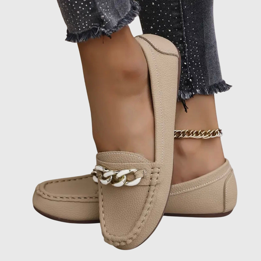 Comfortable women's slip-on wedge loafers, ideal footwear for all-day elegant style.