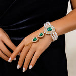 Gold Green Bracelet