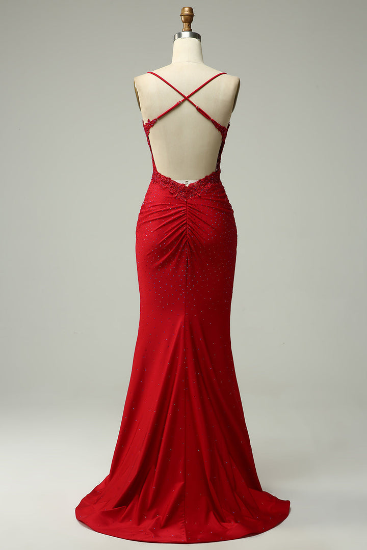 Women's special event dress: sophisticated halter neck, beautiful mermaid style gown.
