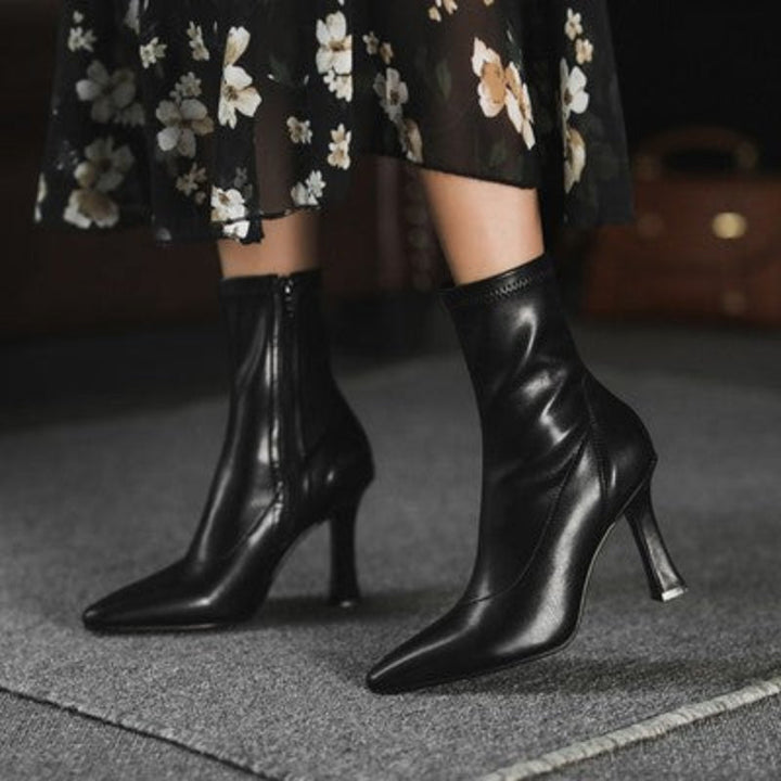 Sophisticated brown women's high heels, elegant formal footwear perfect as dress heels.
