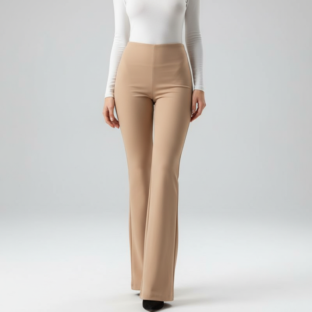 Stylish Annika high-waisted flared pants, offering comfortable and elegant apparel for women