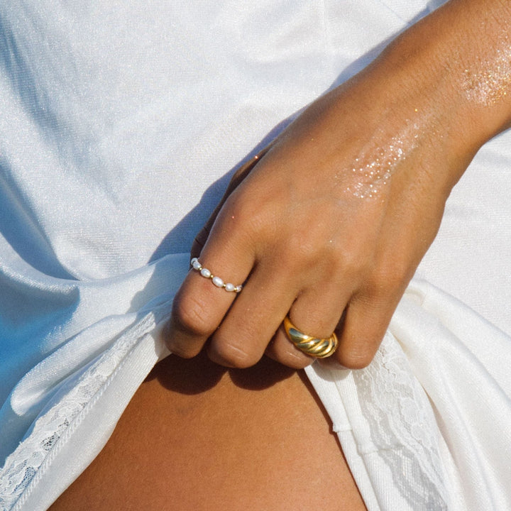 Stylish Isle women's ring, an elegant fashion accessory with a timeless minimalist design for everyday jewelry.
