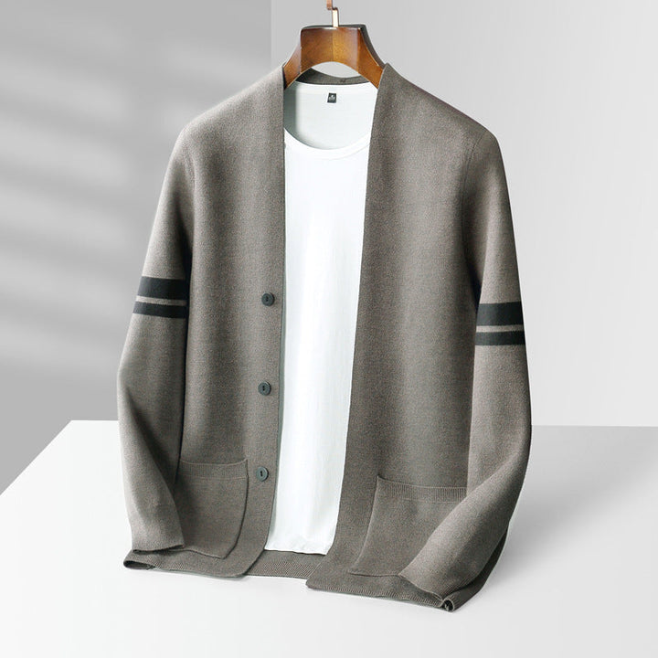 Everyday elegant knit cardigan for women, soft long-sleeve, versatile for cozy fall fashion & warmth.