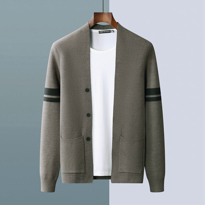 Comfortable women's knit cardigan, versatile long-sleeve layer for everyday wear & fall fashion.