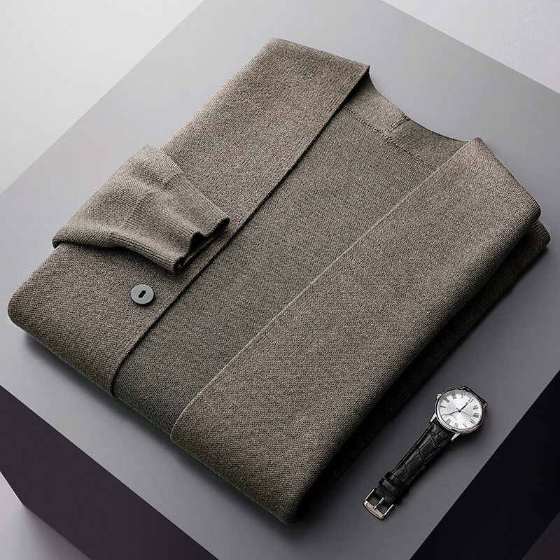 Warm knit women's cardigan, soft long-sleeve for winter comfort. An elegant & cozy fashion piece.