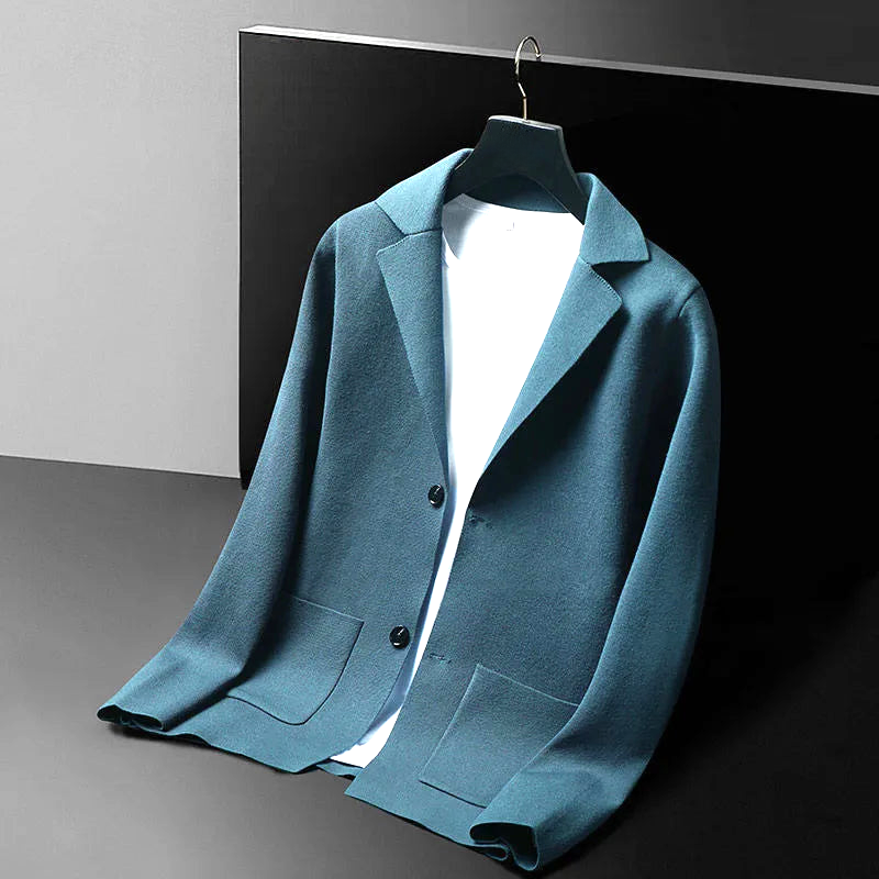 Elegant women's knit cardigan sweater in a versatile classic style, perfect for chic layering.