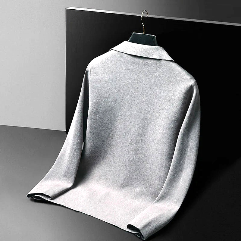 Soft knit women's cardigan sweater, an elegant long-sleeve layering piece offering classic comfort & style.