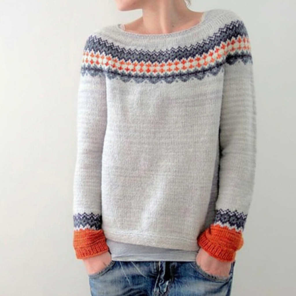 Feminine 'Hildegard' knitted top, perfect for elegant office wear