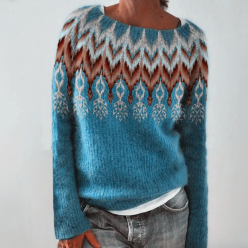 Elegant women's long sleeve knitted top, suitable for office and casual chic