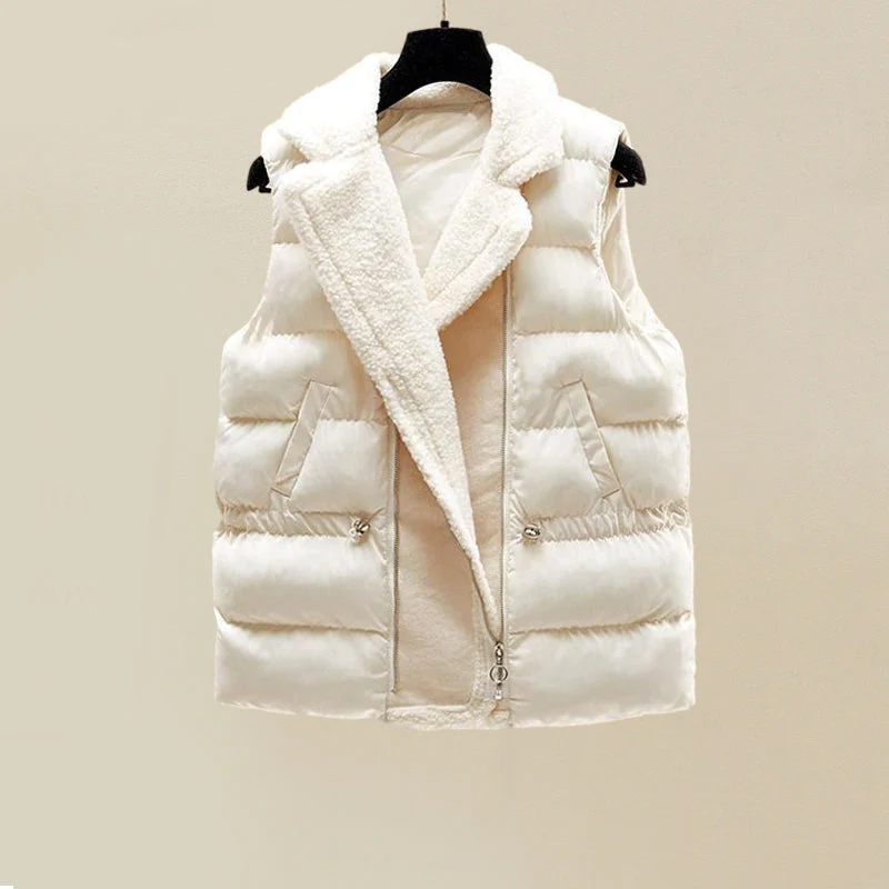Elegant women's knitted sweater & vest set, offering a cozy, stylish look for cold weather fashion.