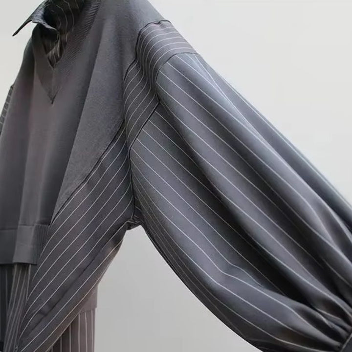 Versatile women's layered blouse, a chic and comfortable fashion top for any occasion.
