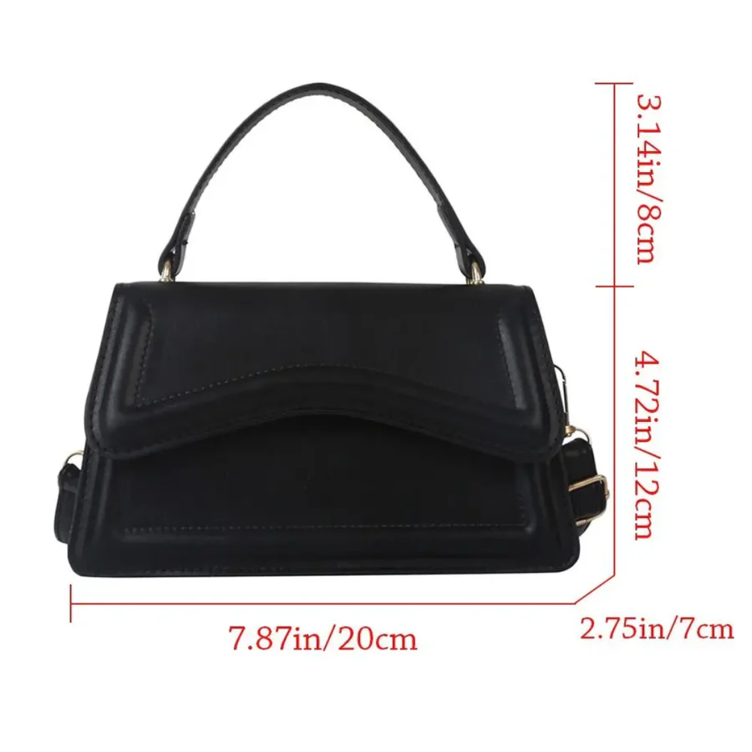 Chic women's leather shoulder bag, convertible to crossbody, an elegant everyday purse.