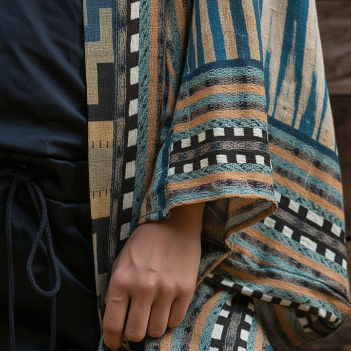 Moderne Elena kimono-ähnliche jacket for women, a stylish and versatile outerwear piece, ideal for a casual chic look.