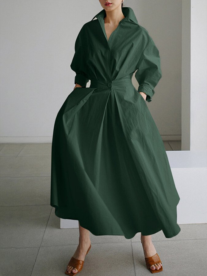 Soft, flowing women's long maxi dress, elegant and comfortable for versatile wear.