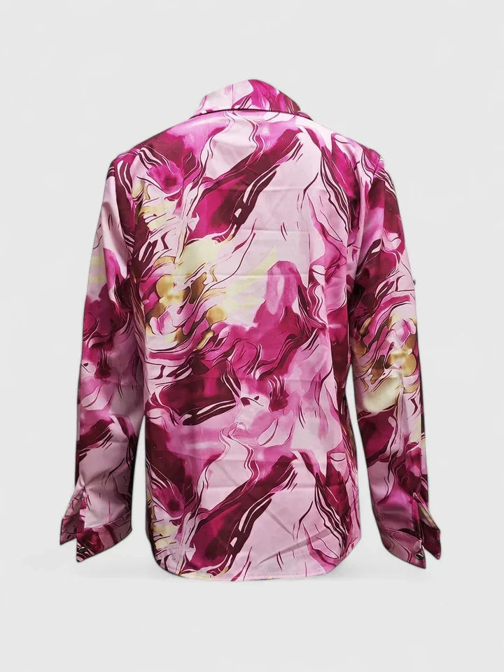 Chic women's elegant long sleeve top, ideal for formal events or a stylish casual look. Comfortable ladies fashion.