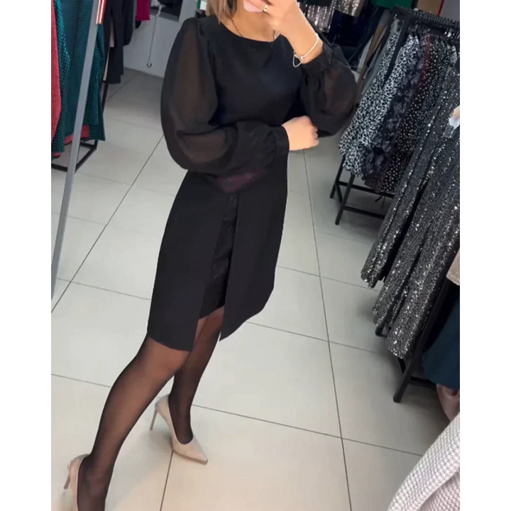 Women's classic long sleeve dress, an elegant and comfortable choice for versatile formal and casual fashion.