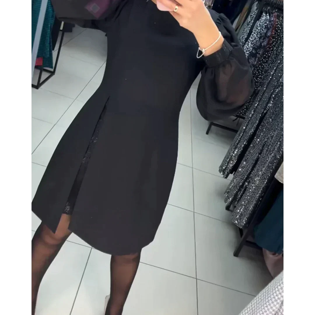Versatile women's elegant long sleeve classic dress for a sophisticated look, ideal for any occasion.