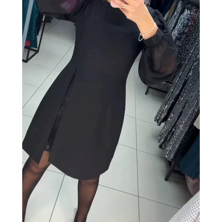 Versatile women's elegant long sleeve classic dress for a sophisticated look, ideal for any occasion.