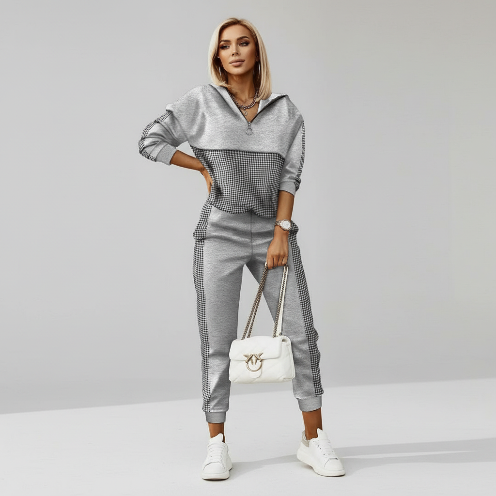 Stylish women's comfort outfit, the Rachel loungewear set is perfect for a relaxed, fashionable look.