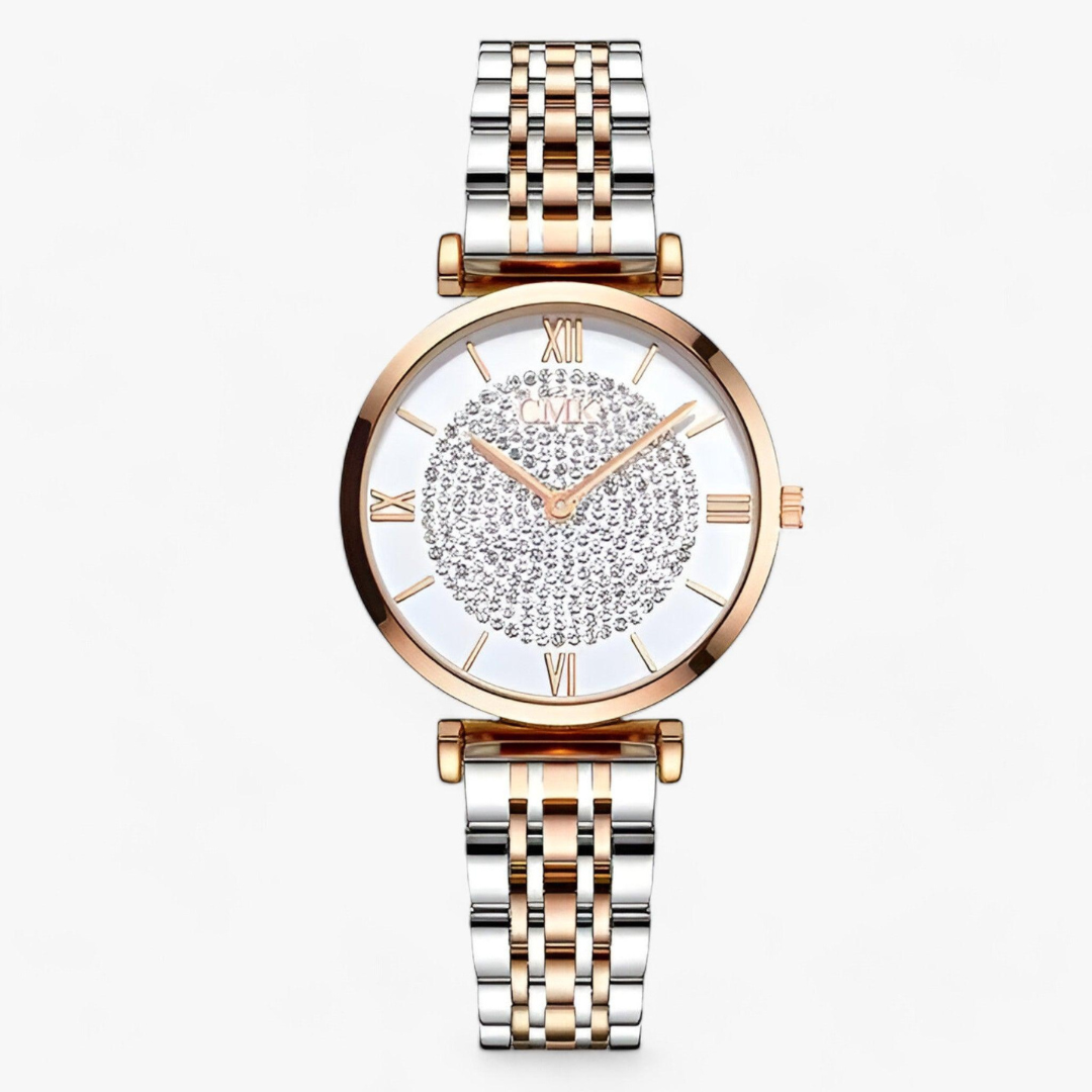 Sophisticated Seraphine women's luxury quartz wrist watch with a sleek dial & elegant minimalist design.