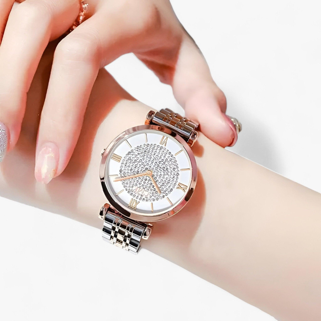 Stylish women's luxury quartz wrist watch, an elegant timepiece and fashion accessory for any occasion.